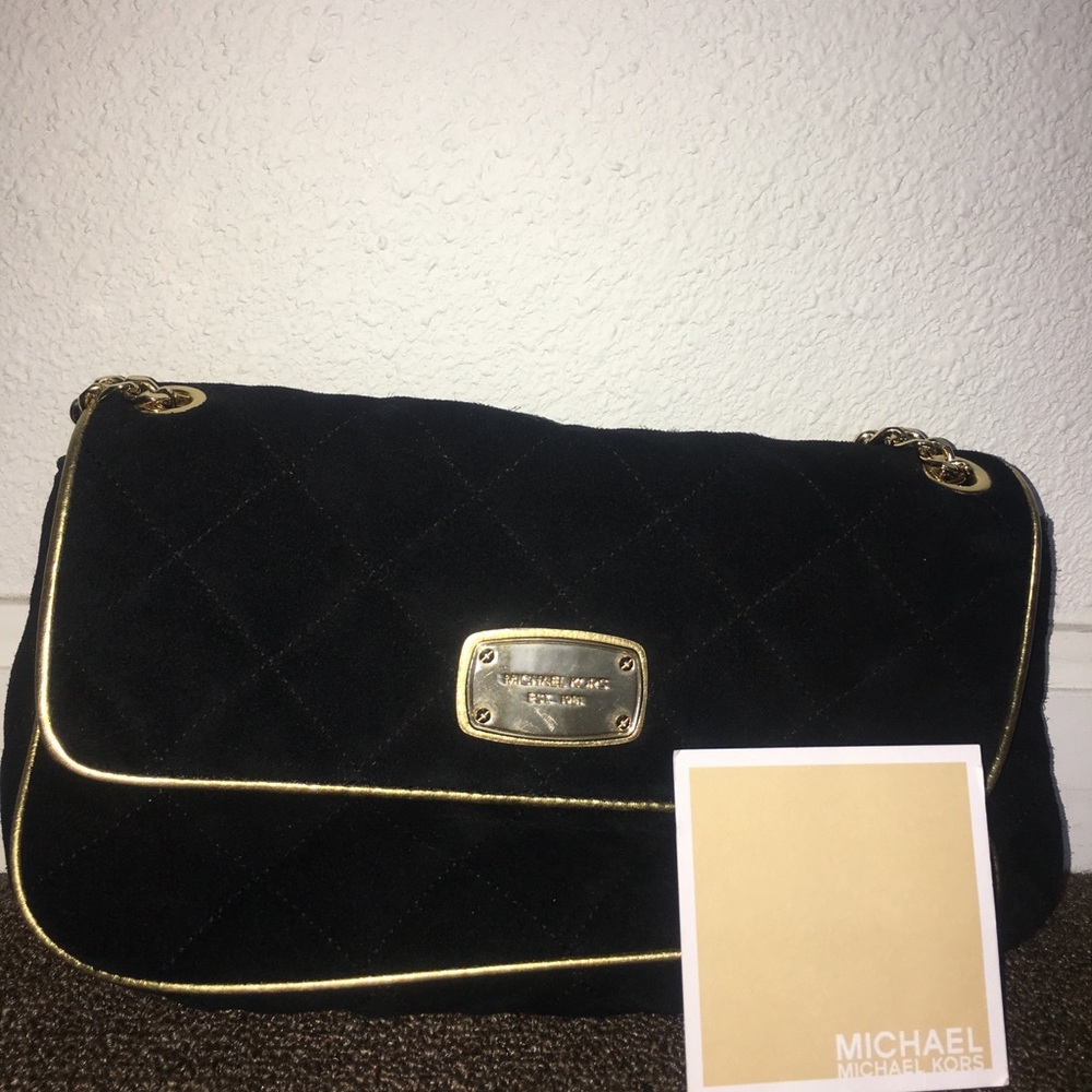 Michael Kors suede bag